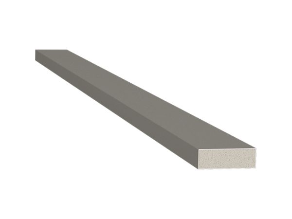 Filete cinza titanium de poliestireno com 23,5mm de largura
